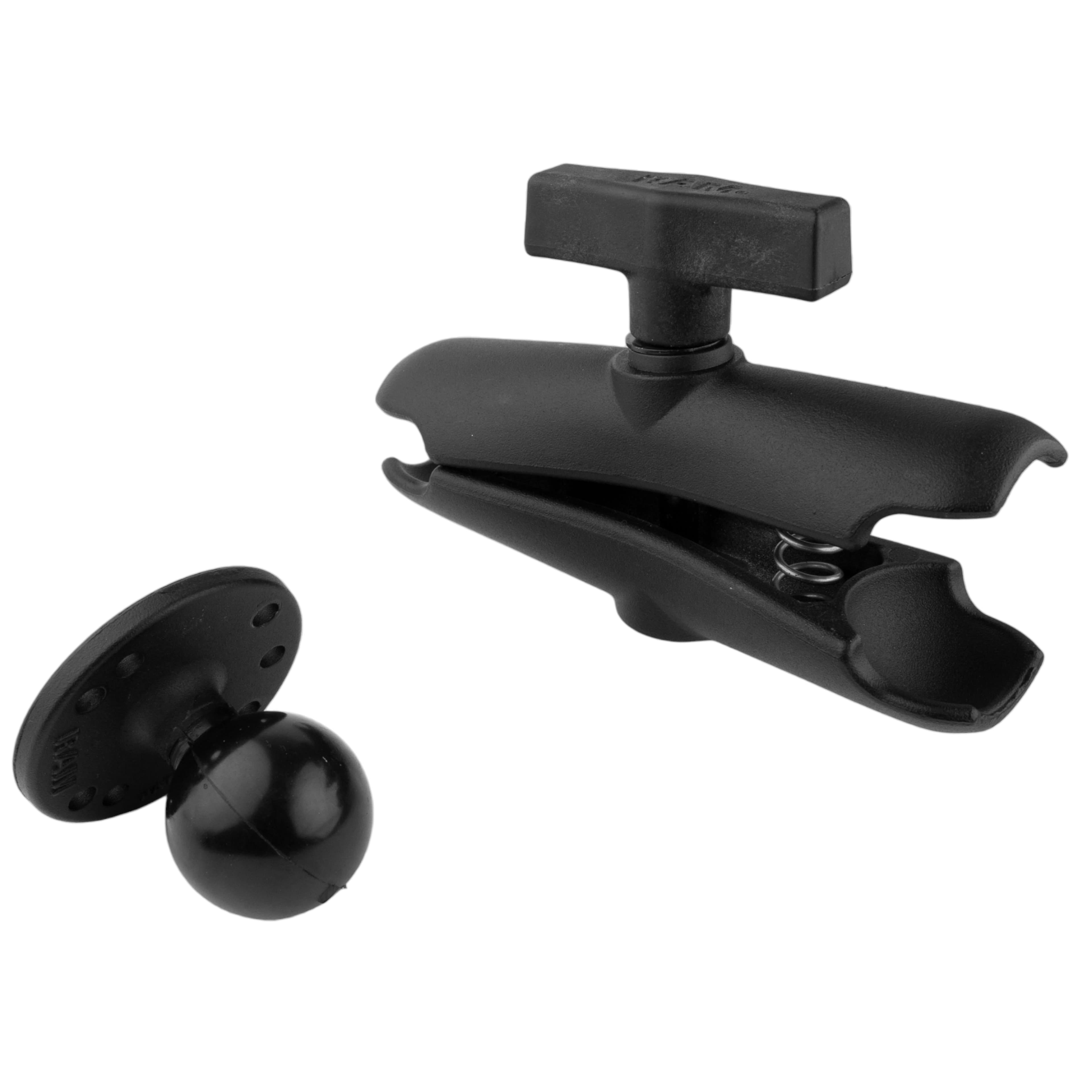 RAM® Double Socket Arm with Round Ball Plate - C Size Medium