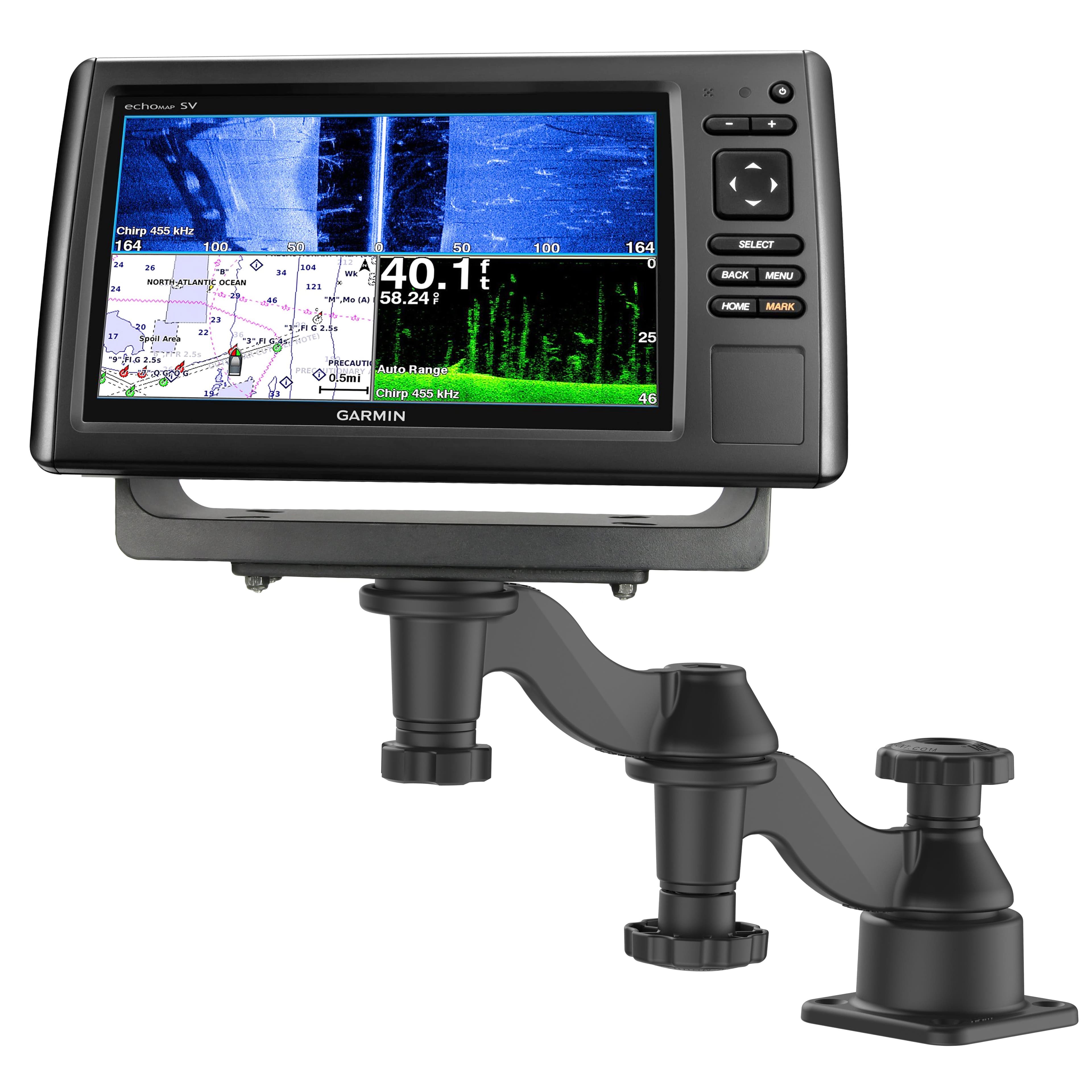 RAM® Horizontal 12" (30.5 cm) Swing Arm Mount for Fish Finders & Plotters