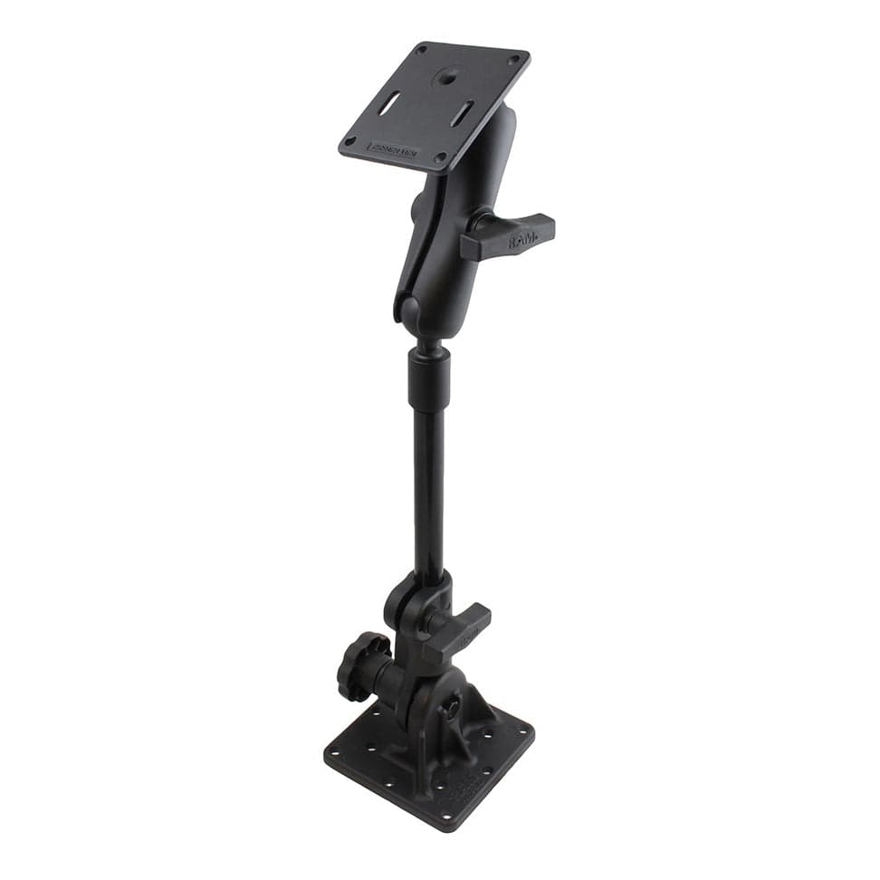 RAM® Pedestal Mount with 9" (22.9 cm) Pipe and 75x75mm VESA Plate