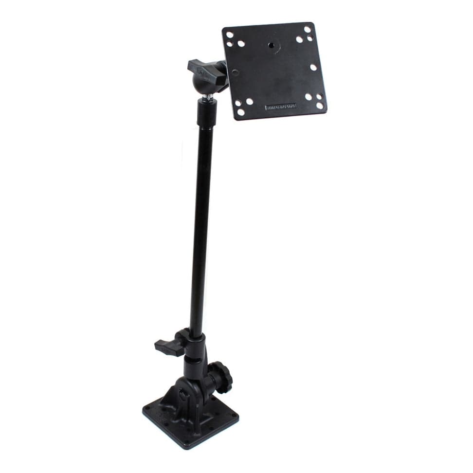 RAM® Pedestal Mount with 18" (45.7 cm) Pipe and 100x100mm VESA Plate