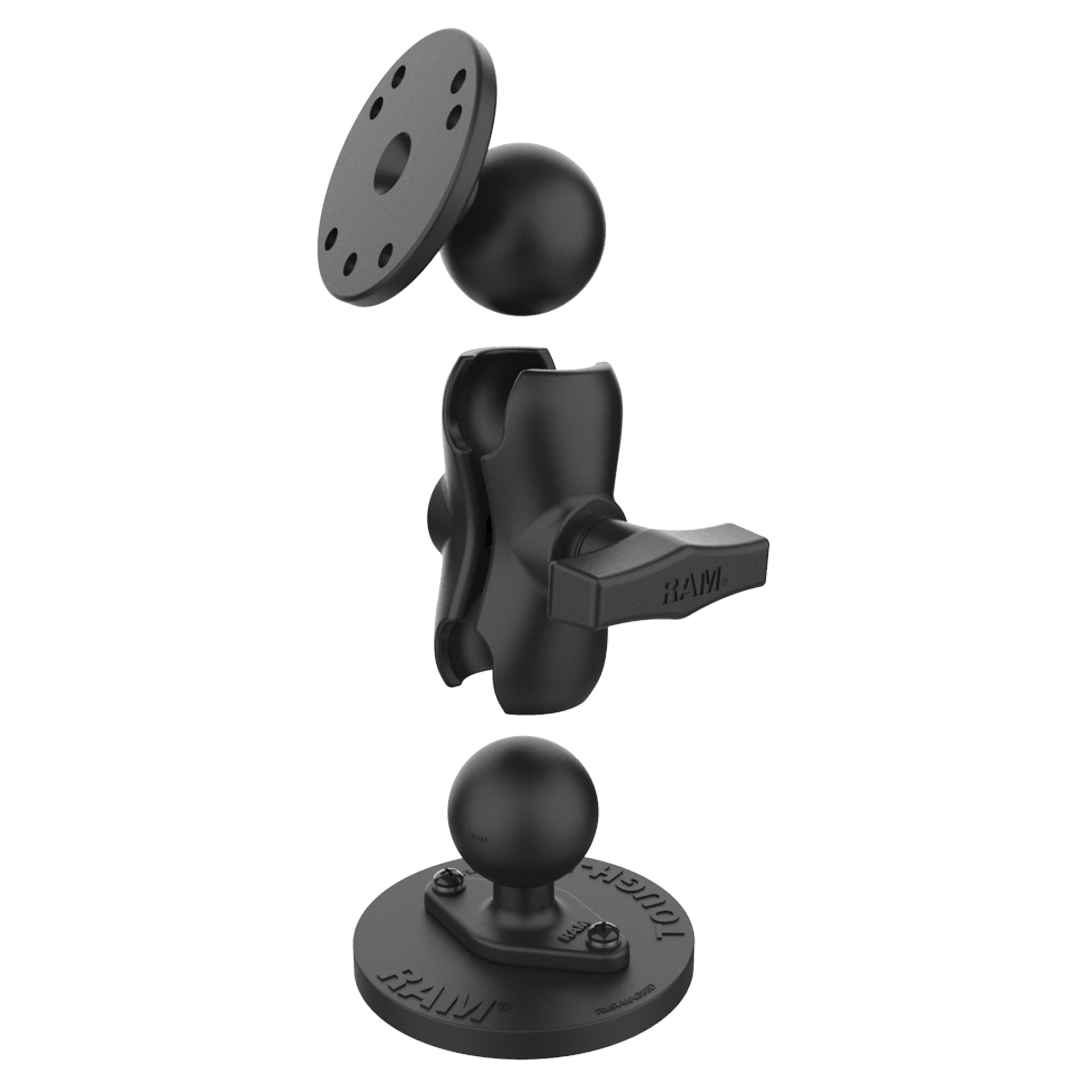 RAM® Tough-Mag™ Heavy Duty Magnetic Mount with Round Plate - Short