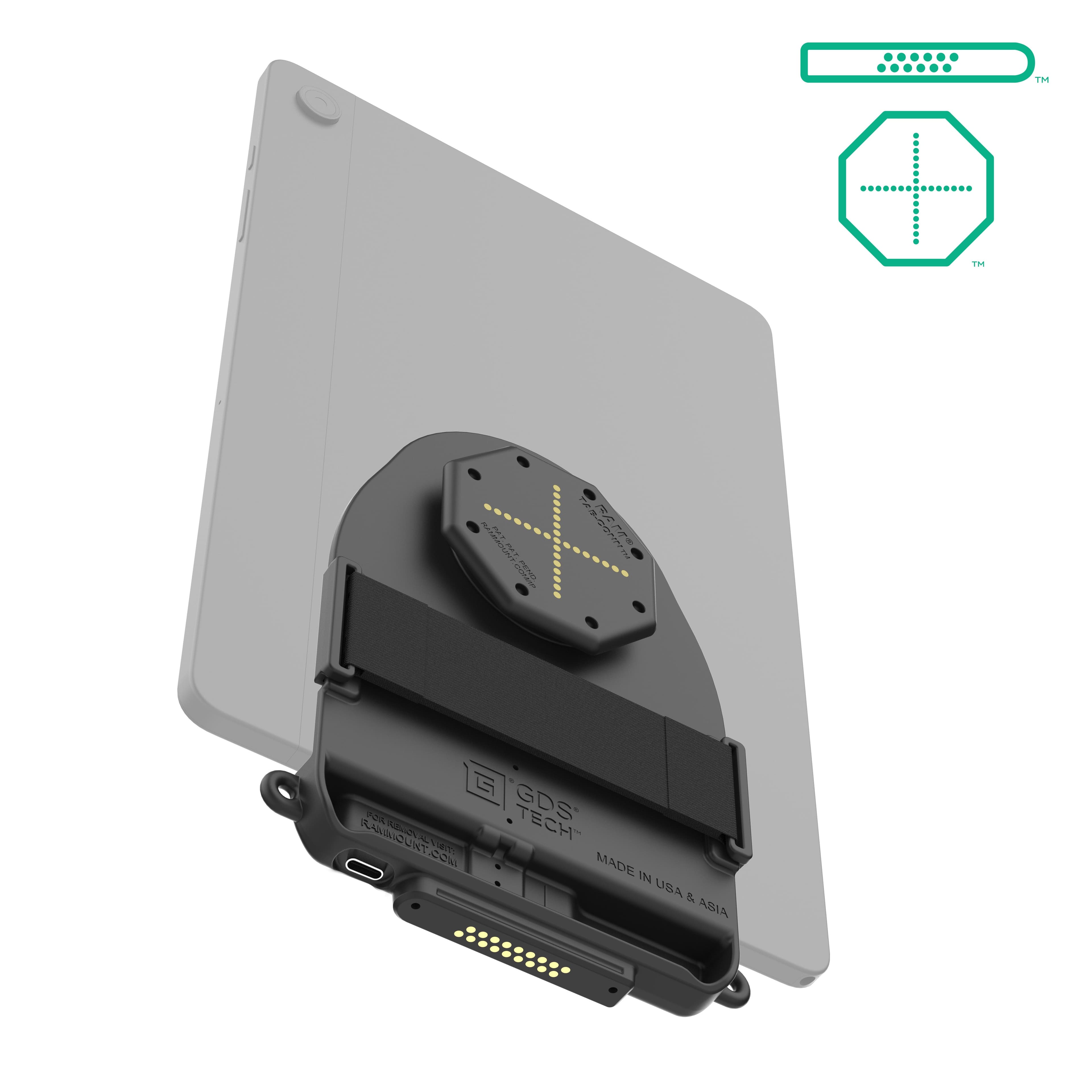 GDS® Tab-Conn™ for Tablets Without Case (D Shape & Rear Pogo Pads)