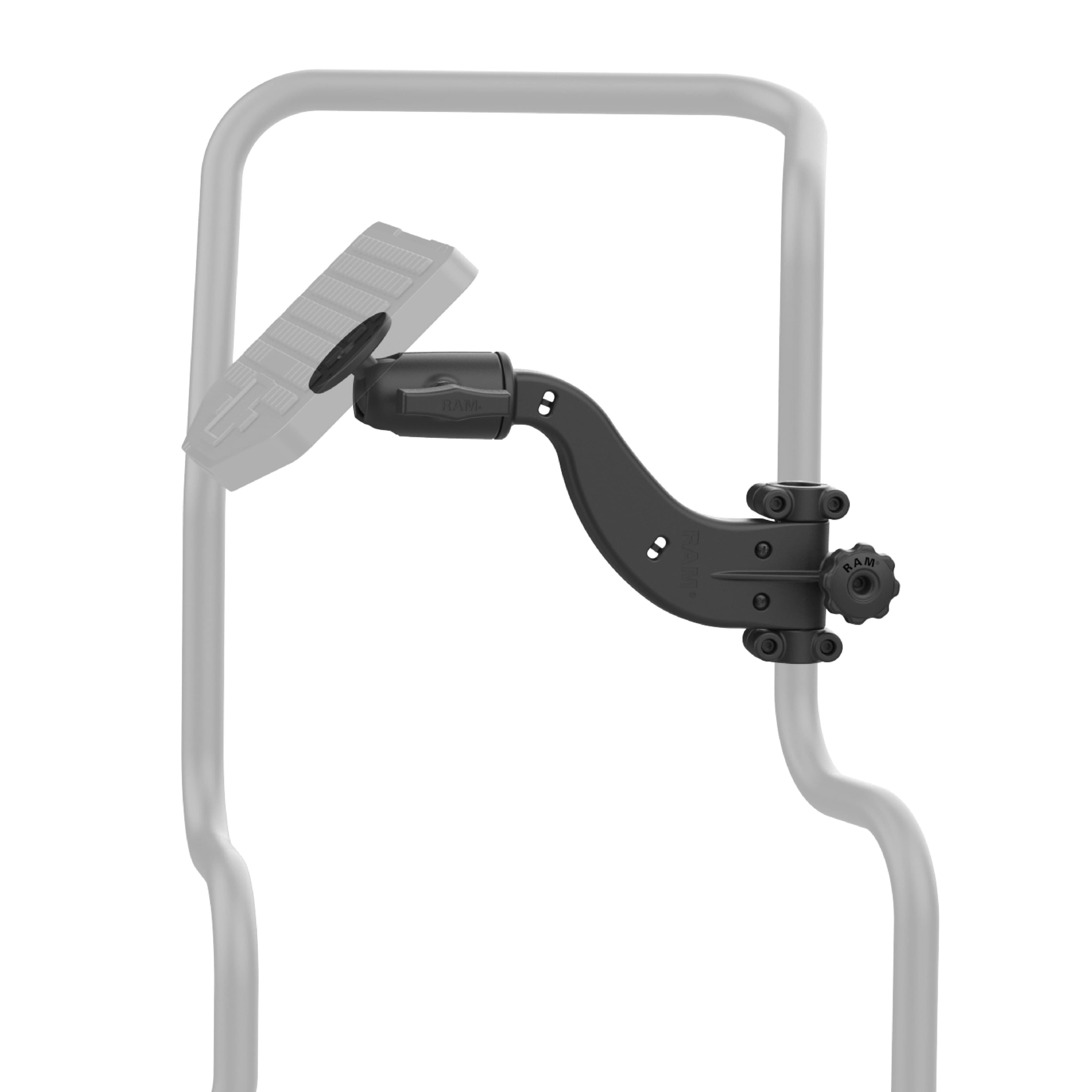 RAM® Friction Hinge 10" (25.4 cm) Curved Socket Arm with Ball for Tough-Bar™