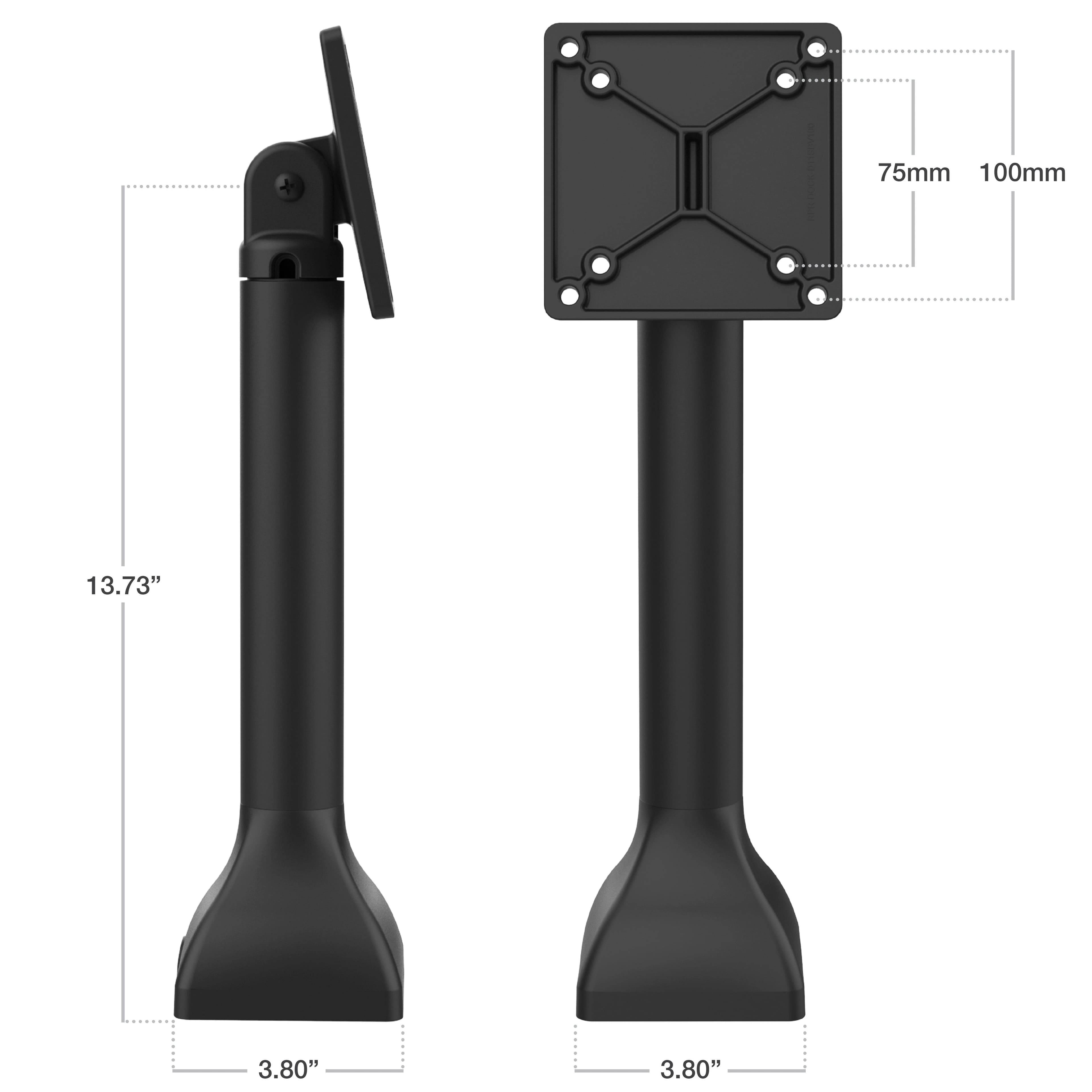 RAM® 14" (35.6 cm) Pedestal Mount with 100mm & 75mm VESA Patterns