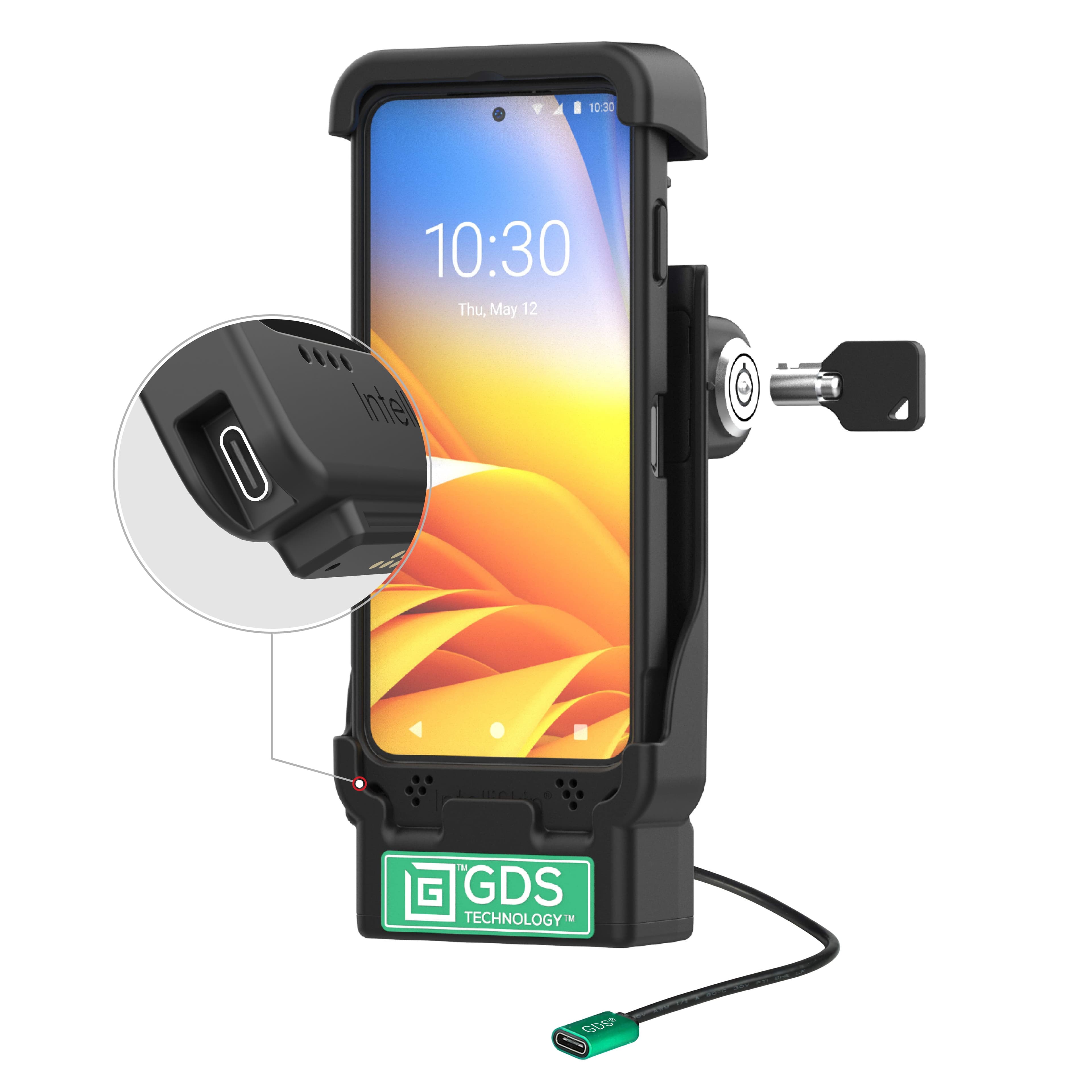 GDS® Locking Vehicle Dock for Zebra EM45 with USB-C IntelliSkin®