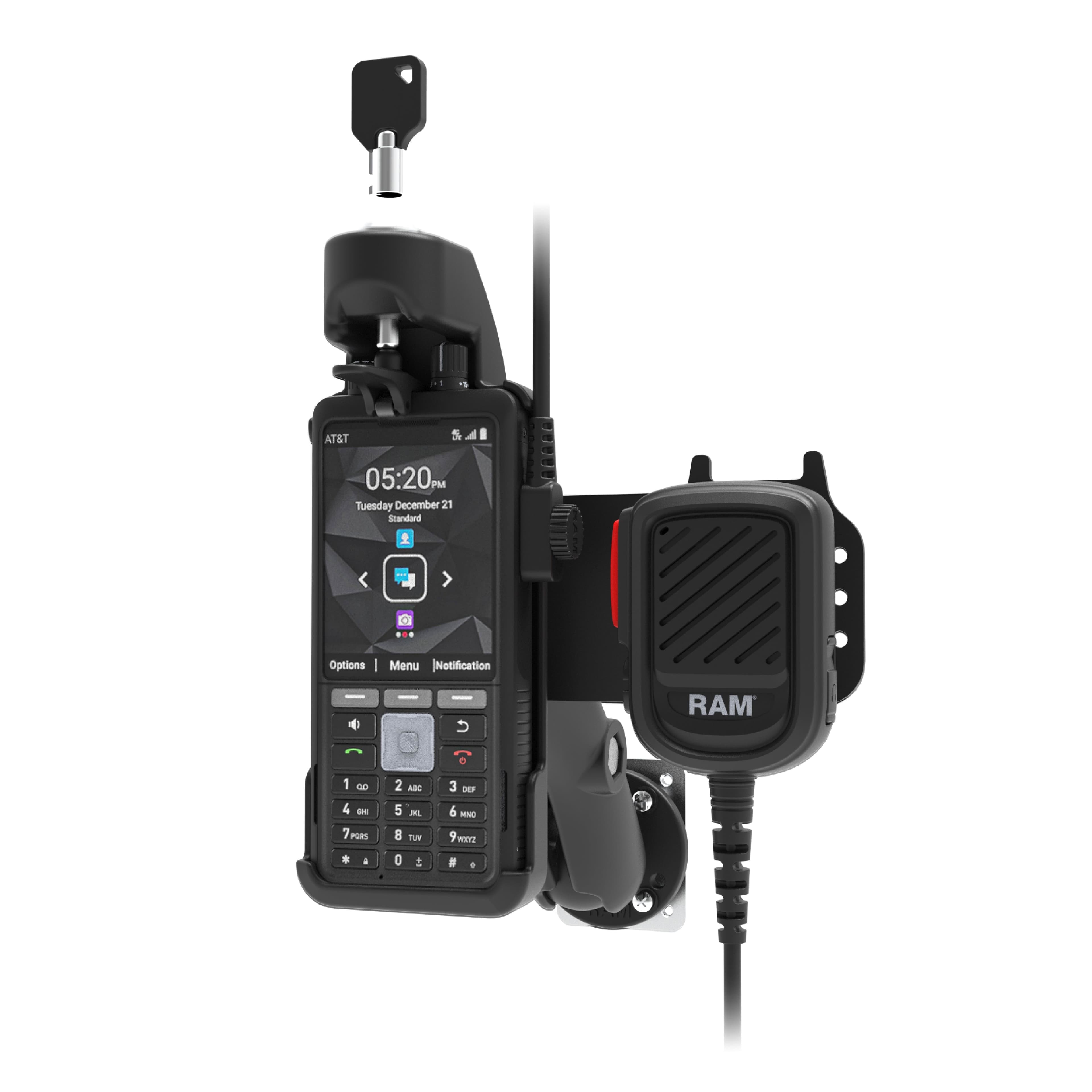 RAM® PTT Remote Speaker Mic Bundle for Sonim XP5plus & XP5plus 5G