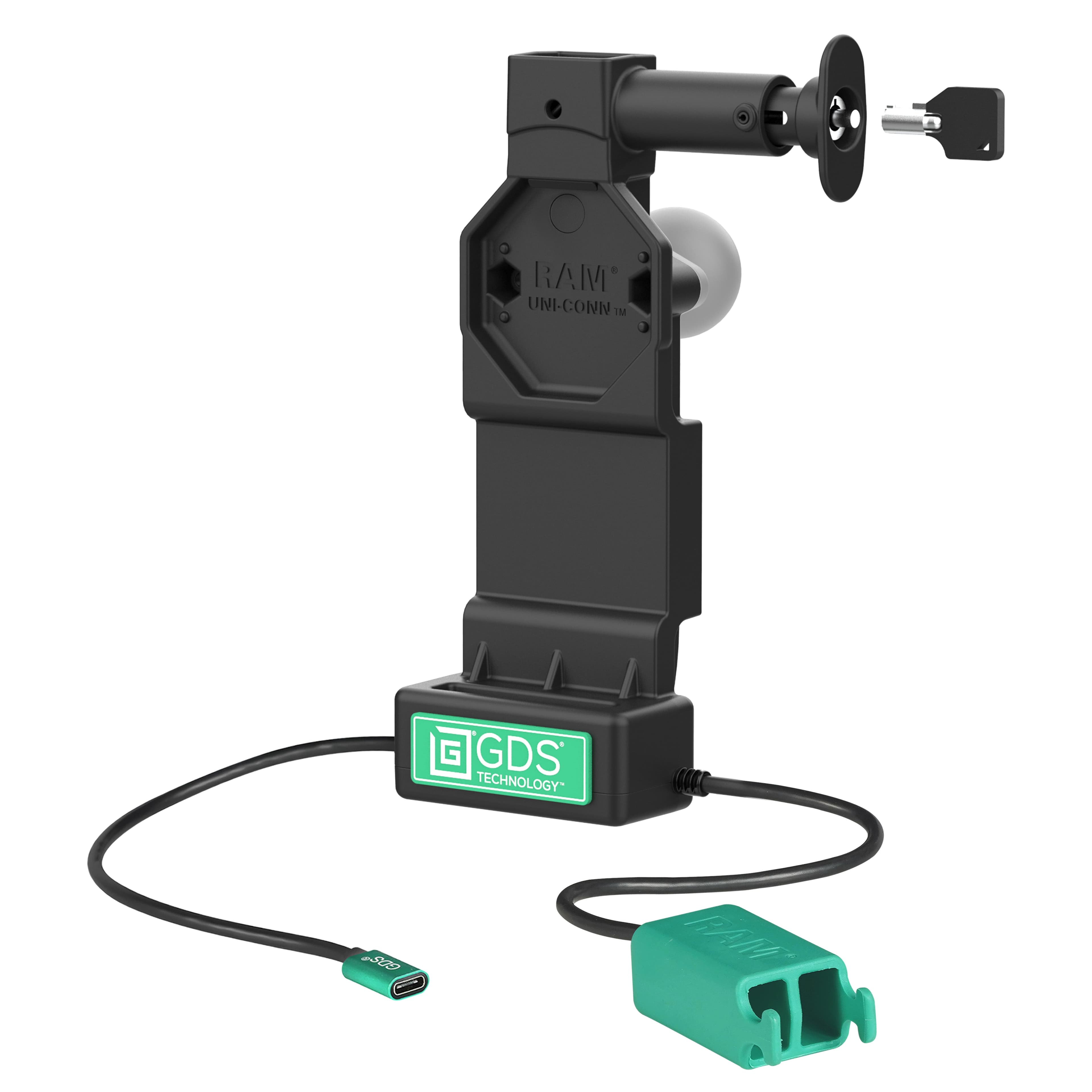 GDS® Uni-Conn™ Locking Dock + Dual USB-A with Release Button