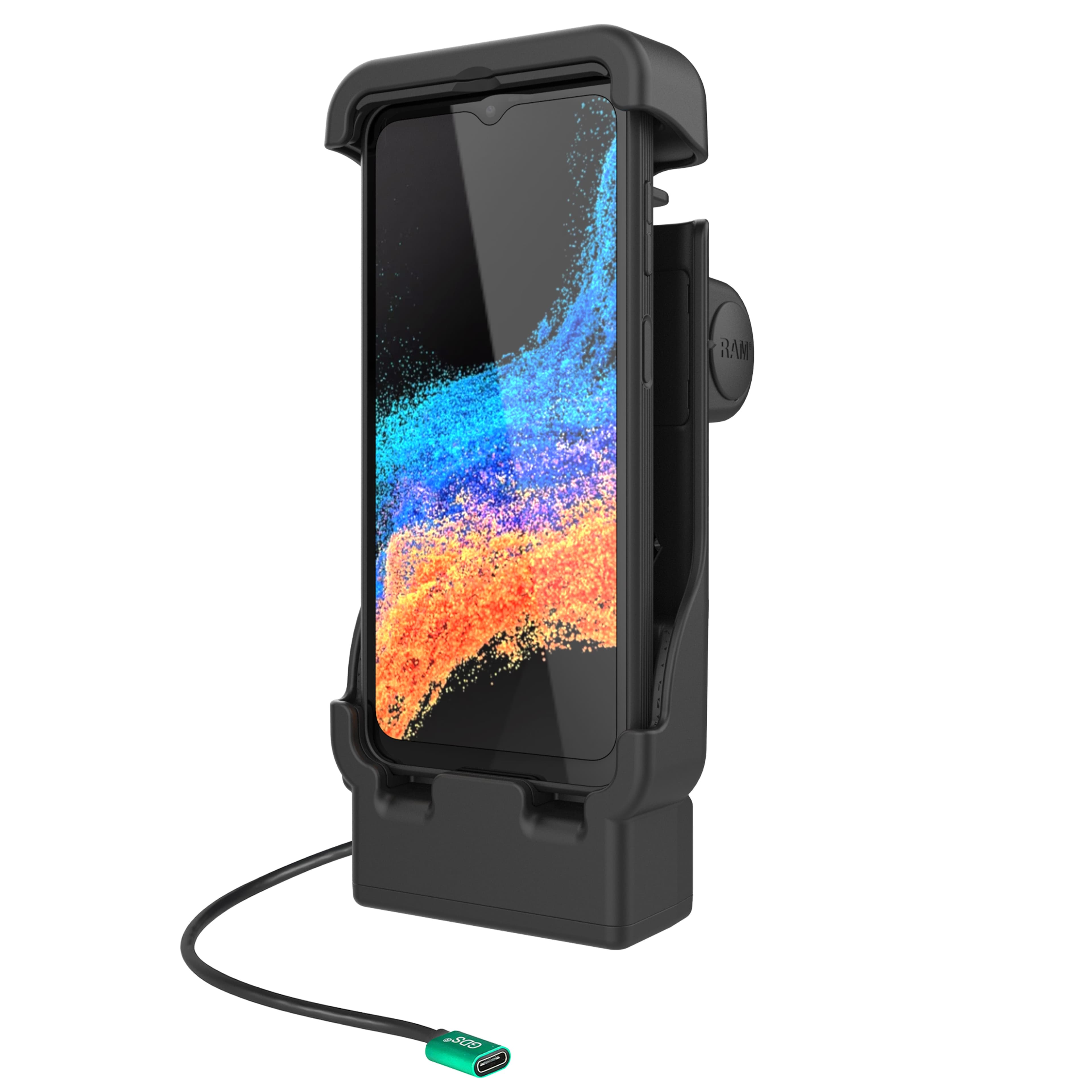 RAM® Powered Vehicle Dock for XCover7 Pro & 6 Pro Without Case