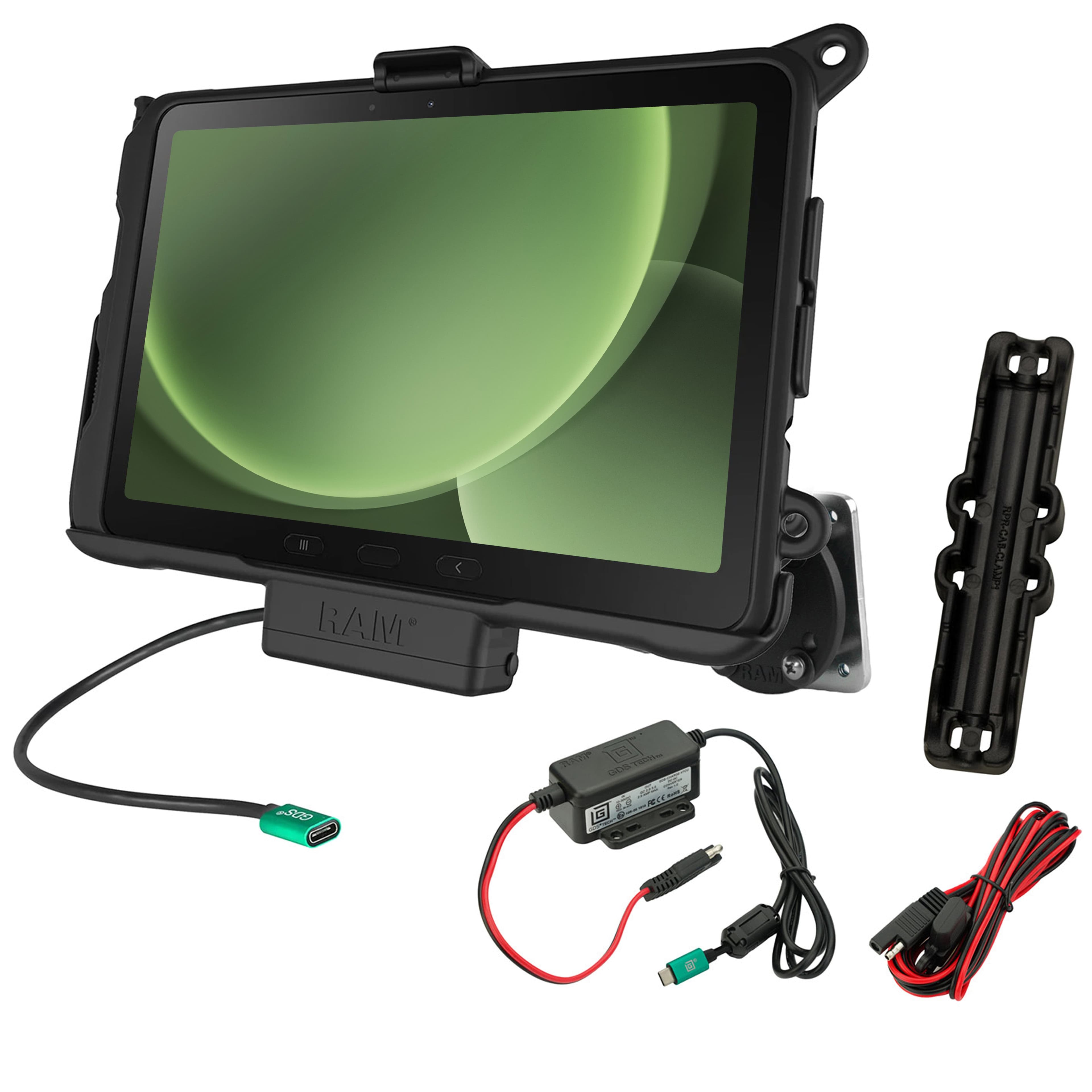 RAM® Powered Dock & Dashboard Mount for Samsung Tab Active5 Pro & 4 Pro