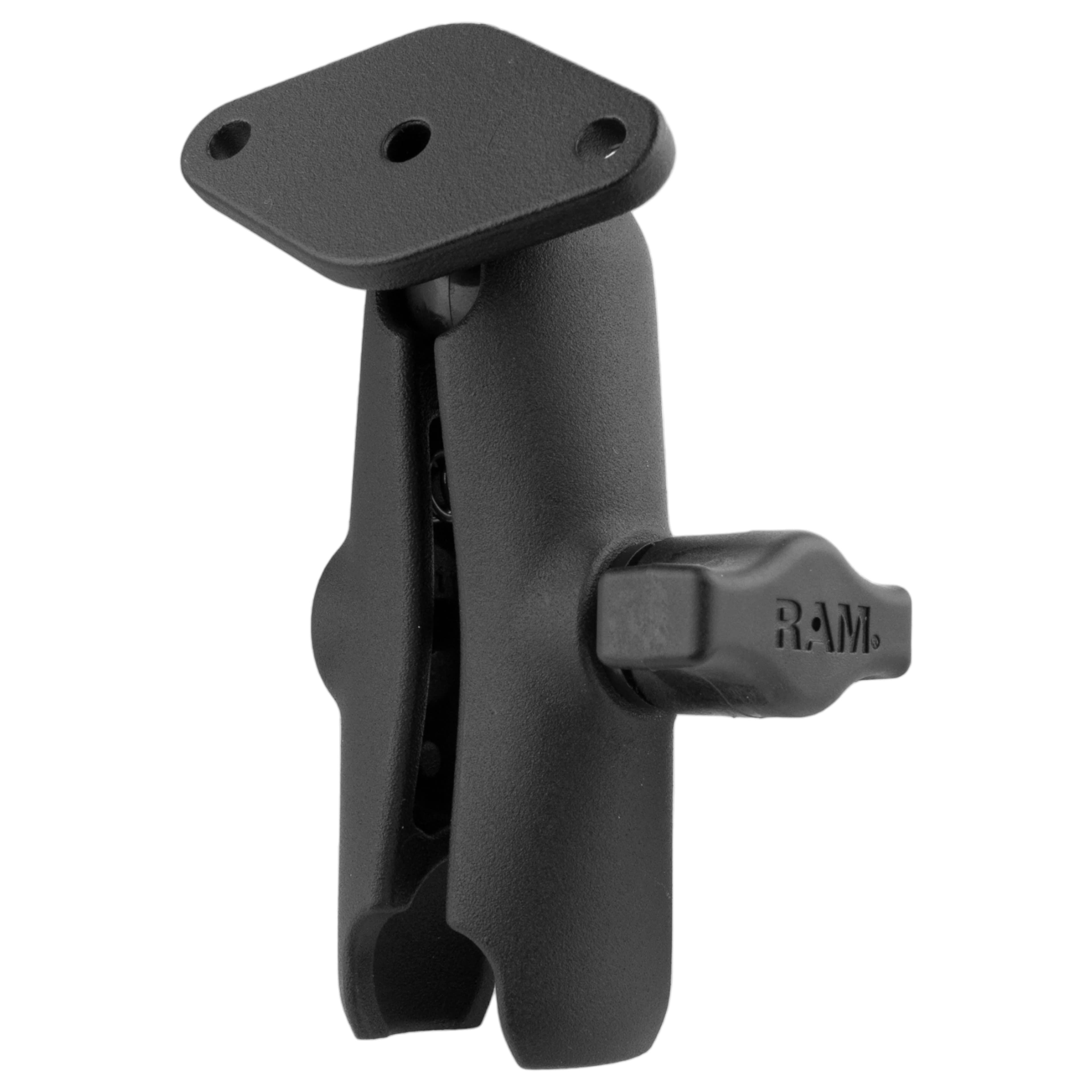 RAM® Double Socket Arm with Diamond Plate - B Size Medium