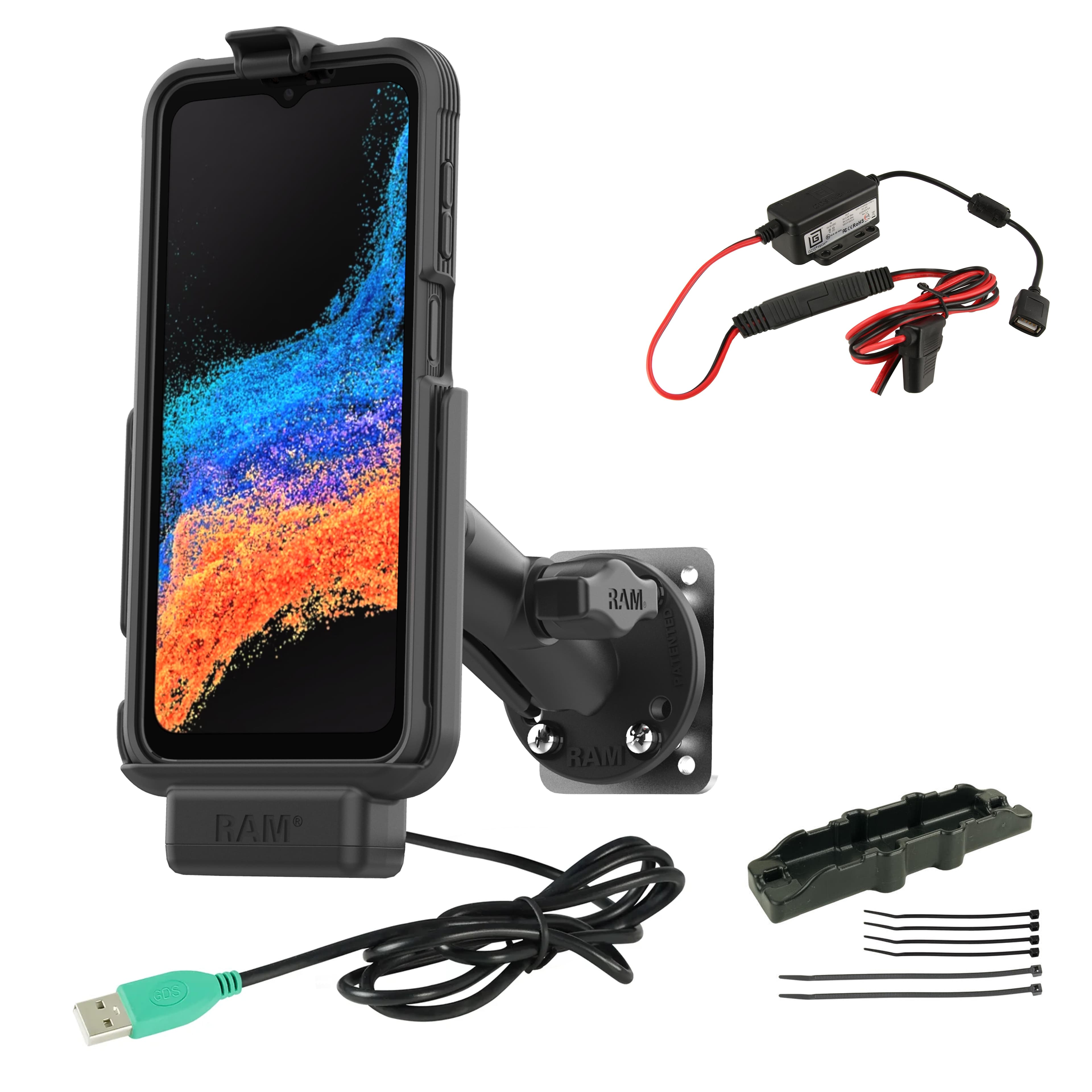 RAM® EZ-Roll'r™ Dock & Dashboard Mount for Samsung XCover7 Pro & 6 Pro