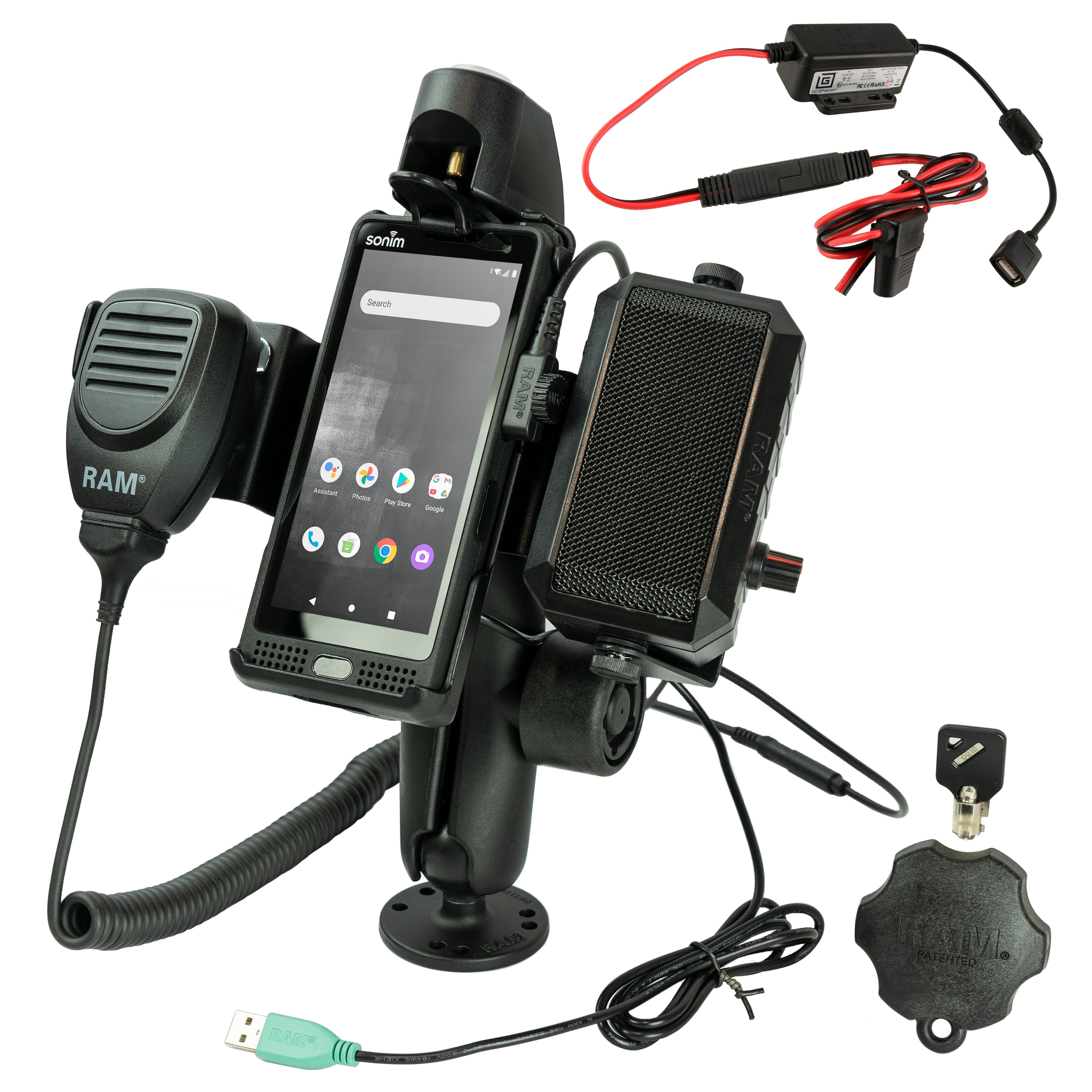 RAM® PTT Speaker & Hardwire Bundle for Sonim XP10