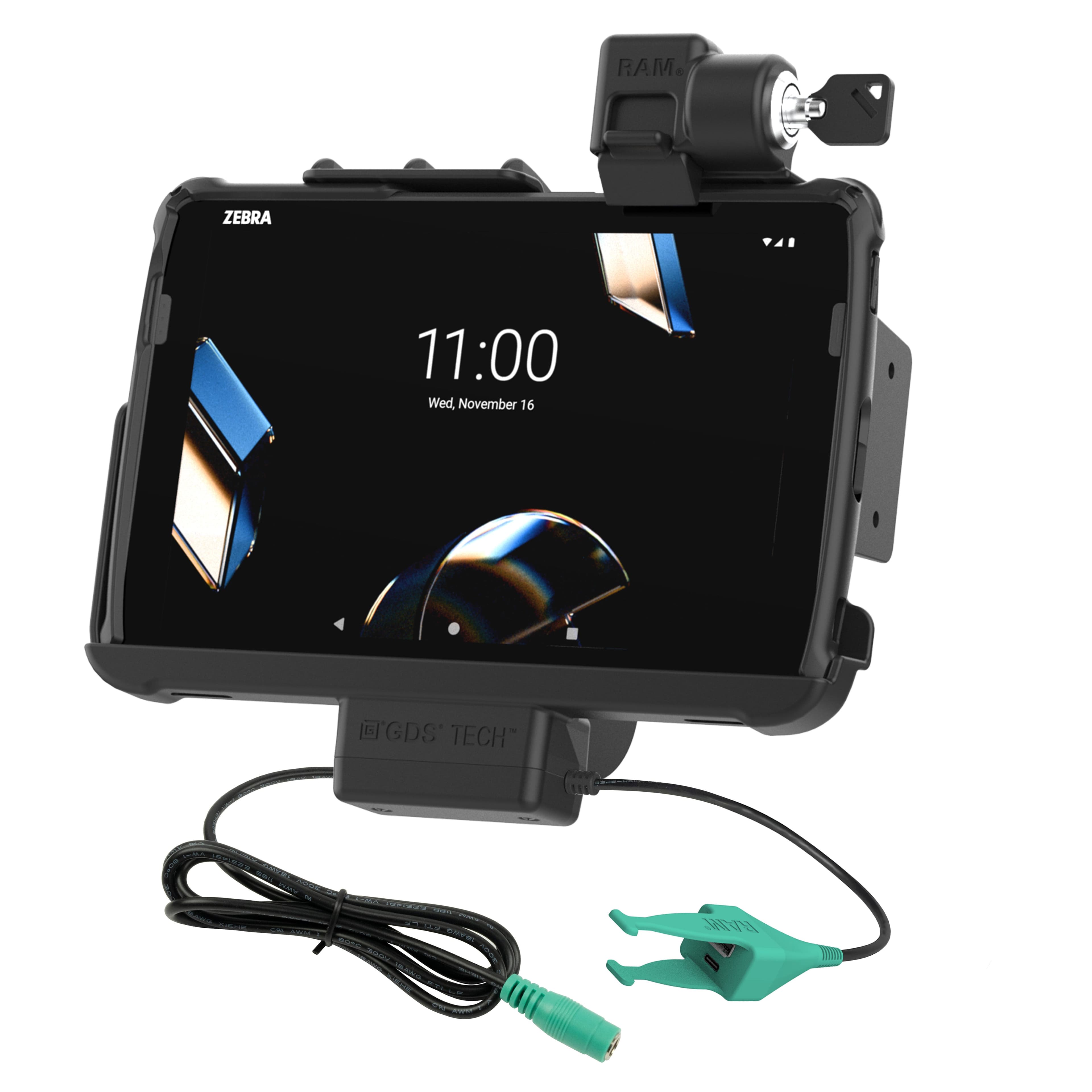 Locking RAM® Tough-Dock™ + USB-C & USB-A for Zebra ET401 & ET4x 10"