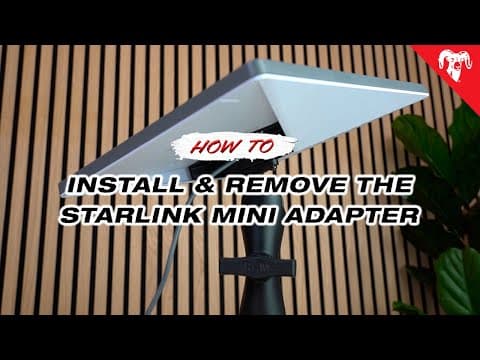 How to Install & Remove the Starlink Mini Adapter