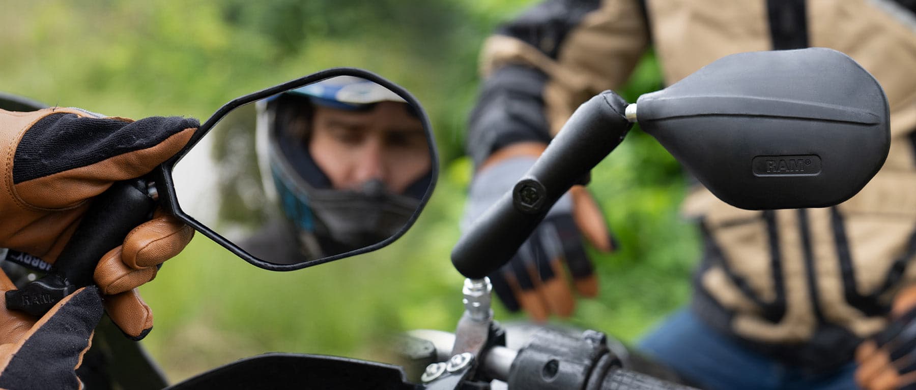 RAM® Tough-Mirror™— Rugged Mirrors for Motorcycles